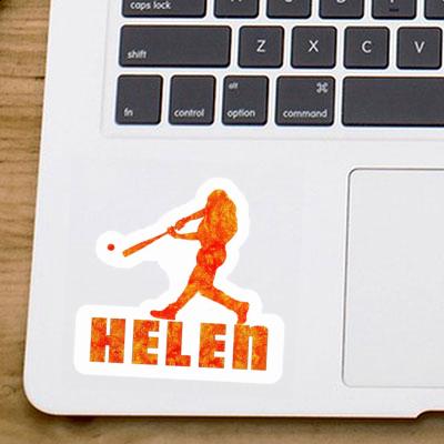 Sticker Baseball Player Helen Notebook Image