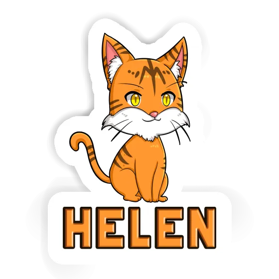 Autocollant Chat Helen Laptop Image