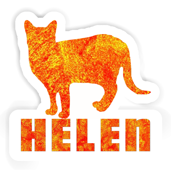 Cat Sticker Helen Notebook Image