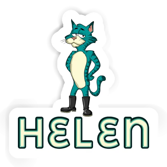 Standing Cat Sticker Helen Gift package Image