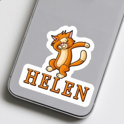 Helen Sticker Dabbing Cat Laptop Image