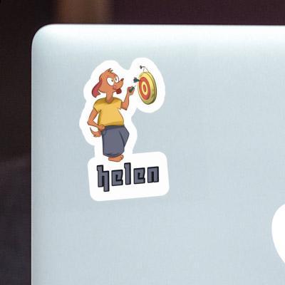 Helen Sticker Darts Player Laptop Image