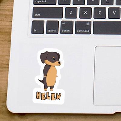 Autocollant Helen Dachshund Notebook Image