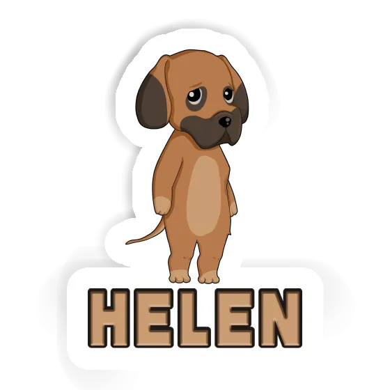 Sticker Helen German Mastiff Notebook Image