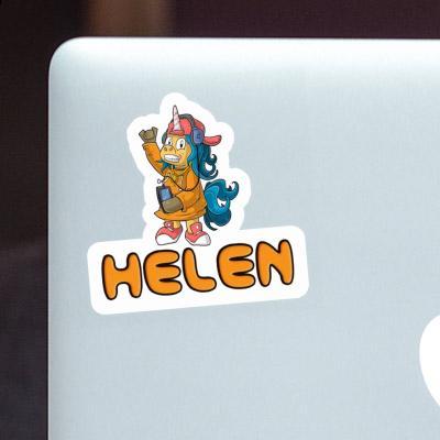 Autocollant Helen Licorne hip-hop Laptop Image