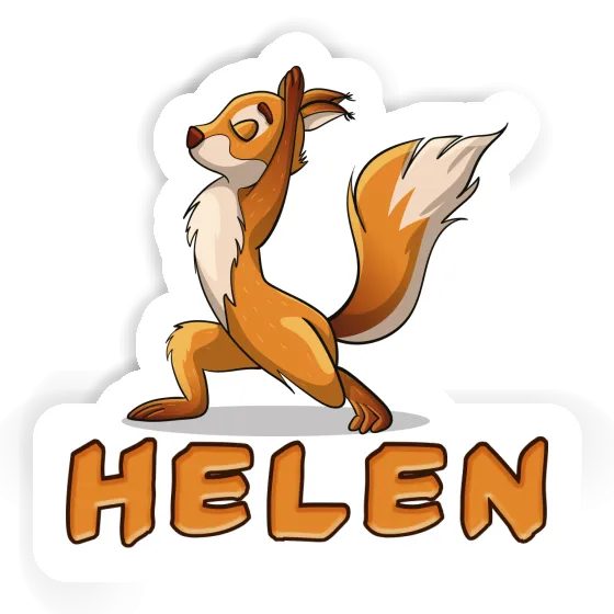 Sticker Yoga Squirrel Helen Gift package Image