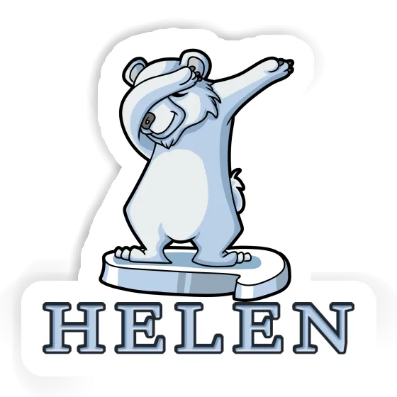 Sticker Helen Polar Bear Notebook Image