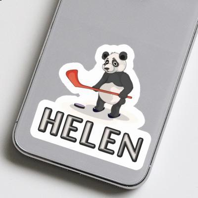 Helen Sticker Ice Hockey Panda Image