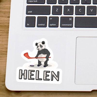 Helen Sticker Ice Hockey Panda Image