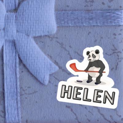 Helen Sticker Ice Hockey Panda Image