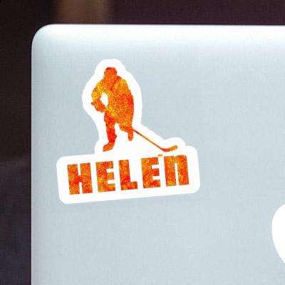 Autocollant Helen Joueur de hockey Laptop Image