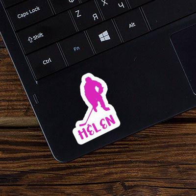 Sticker Hockey Player Helen Laptop Image