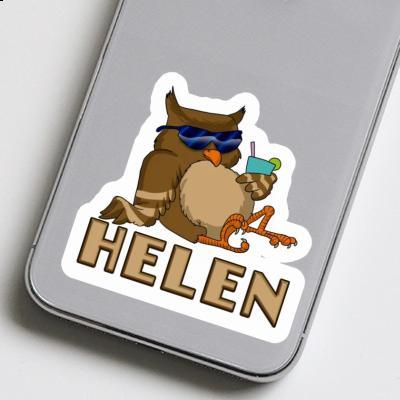 Helen Sticker Cool Owl Notebook Image