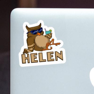 Helen Sticker Cool Owl Laptop Image