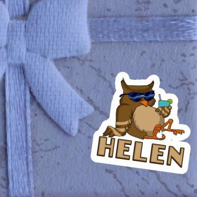 Sticker Helen Cool Owl Notebook Image