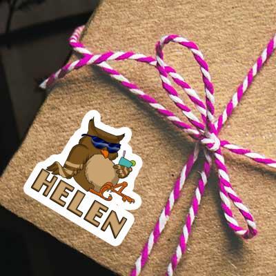 Helen Sticker Cool Owl Notebook Image