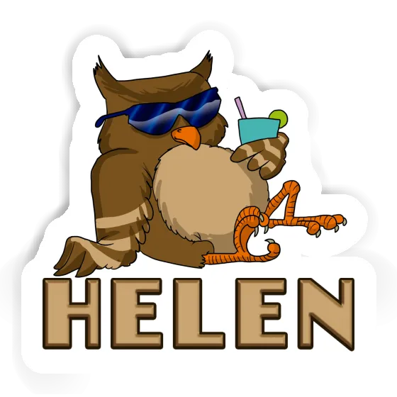 Helen Sticker Cool Owl Image