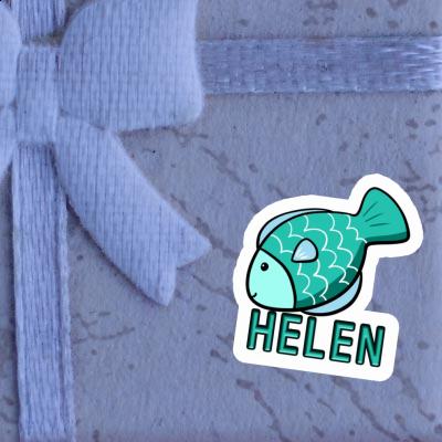 Autocollant Poisson Helen Notebook Image