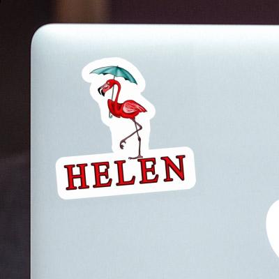 Helen Autocollant Flamant Laptop Image