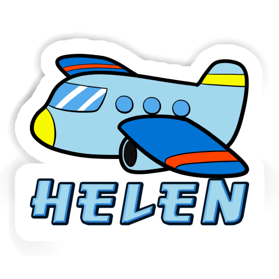 Airplane Sticker Helen Notebook Image