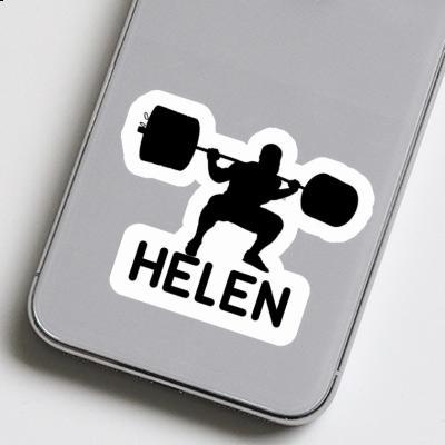 Sticker Gewichtheber Helen Notebook Image