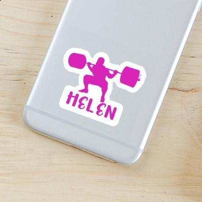 Sticker Gewichtheberin Helen Gift package Image