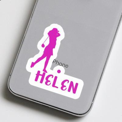 Sticker Golfer Helen Notebook Image