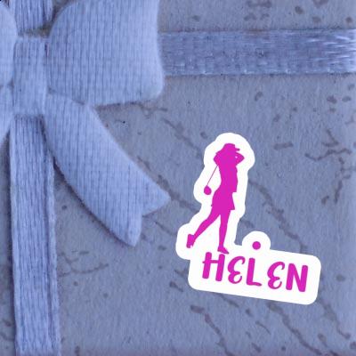 Sticker Golfer Helen Notebook Image