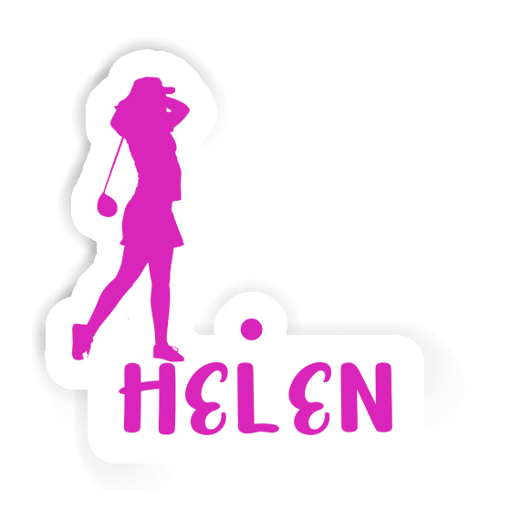 Sticker Golfer Helen Notebook Image