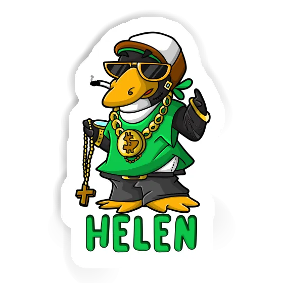 Sticker Helen Hip-Hop Penguin Notebook Image