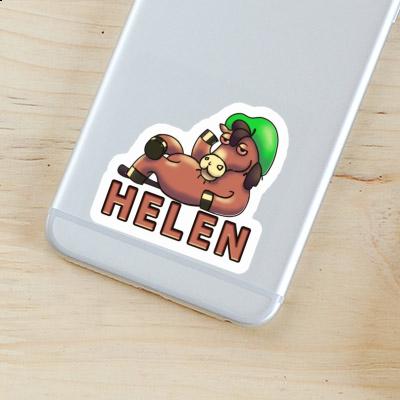 Sticker Helen Lying horse Notebook Image