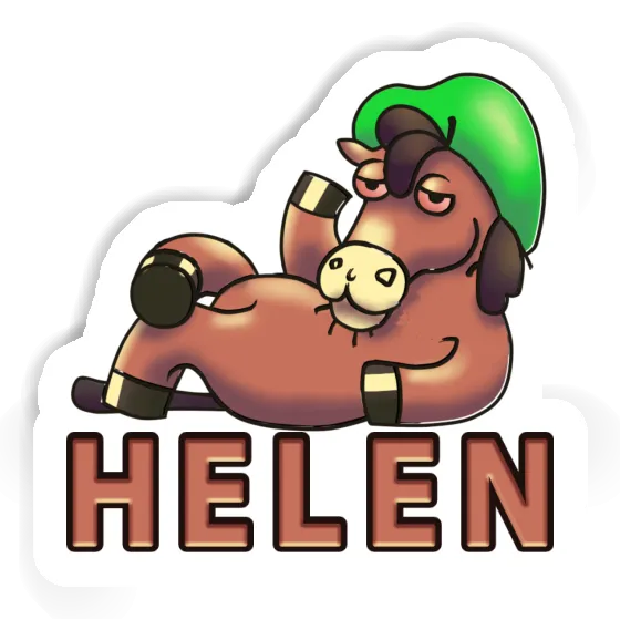 Sticker Helen Lying horse Laptop Image