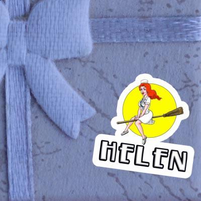 Sticker Krankenschester Helen Notebook Image