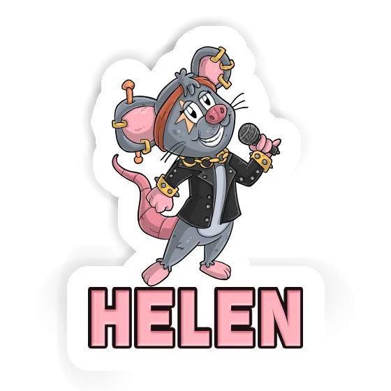 Helen Autocollant Chanteuse Notebook Image