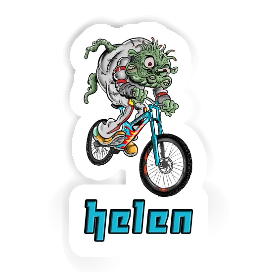 Helen Sticker Downhill Biker Laptop Image