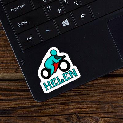 Motorradfahrer Sticker Helen Image