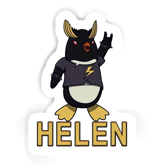 Sticker Rocking Penguin Helen Laptop Image