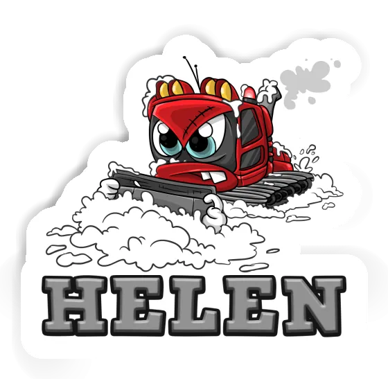 Sticker Snow groomer Helen Notebook Image