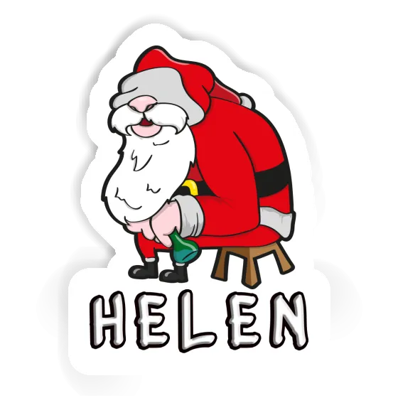 Aufkleber Helen Weihnachtsmann Gift package Image