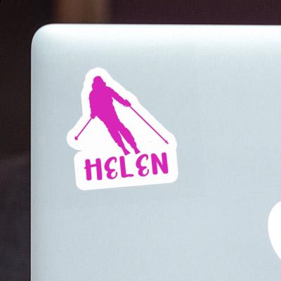 Helen Sticker Skifahrerin Laptop Image