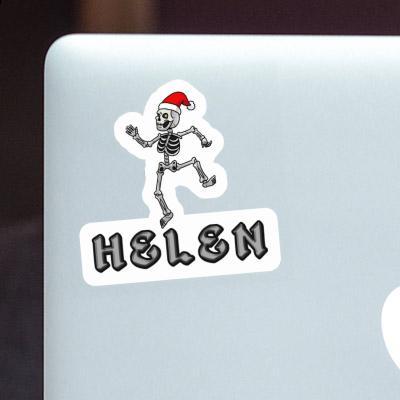 Weihnachts-Skelett Sticker Helen Image