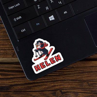 Skier Sticker Helen Notebook Image