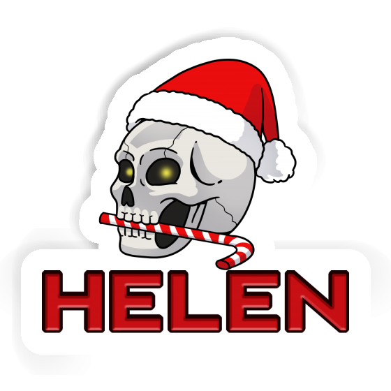 Christmas Skull Sticker Helen Gift package Image