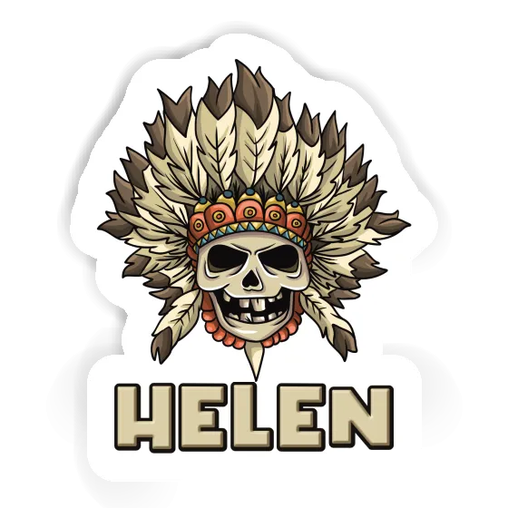 Helen Sticker Skull Image