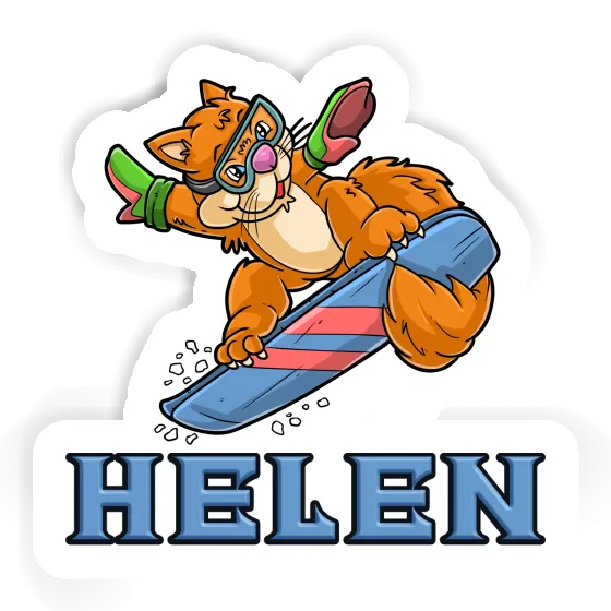 Sticker Snowboarder Helen Gift package Image