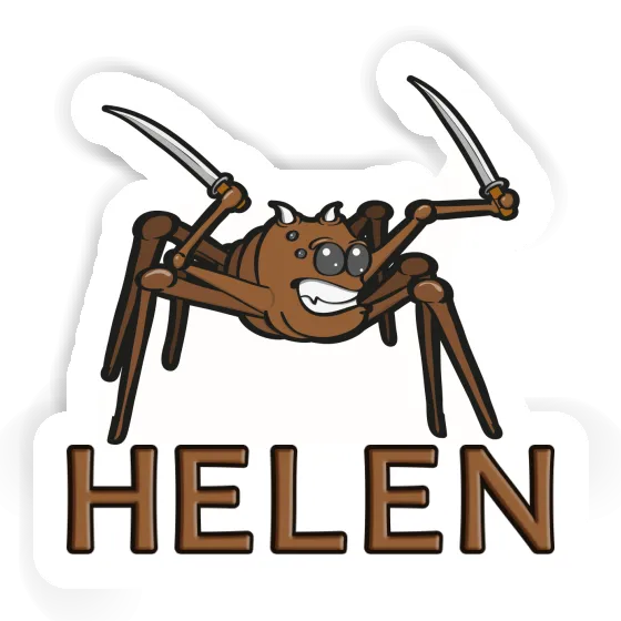 Kampfspinne Aufkleber Helen Image