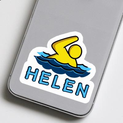 Helen Sticker Swimmer Notebook Image