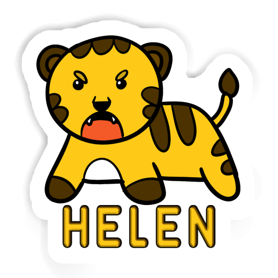 Helen Autocollant Bébé tigre Image