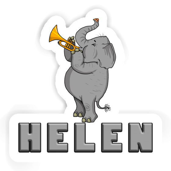 Sticker Helen Trumpet Elephant Gift package Image