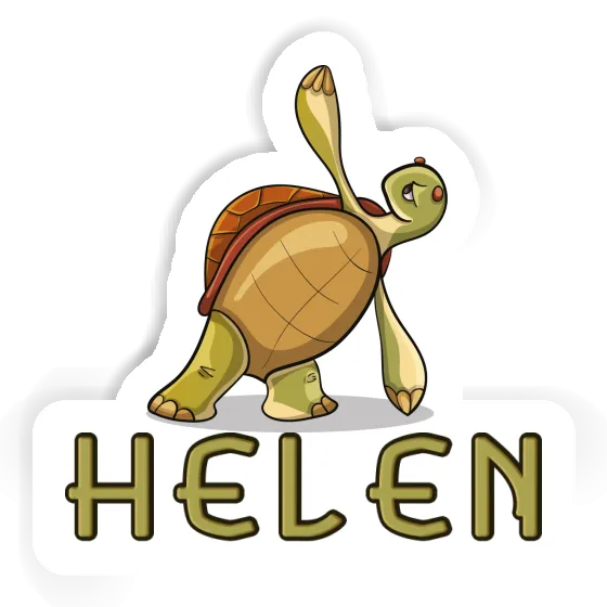 Autocollant Helen Tortue yoga Image